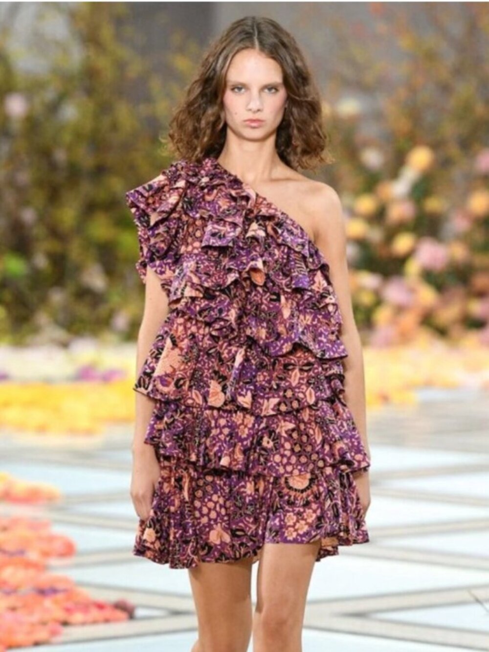 Ulla Johnson Naomi Mini Dress in Black Currant